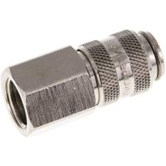 Kupplungsdose (NW5) G 1/4"(IG), Messing vernickelt