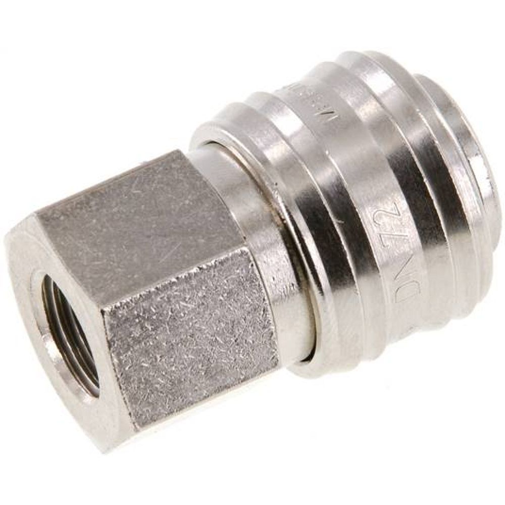 Kupplungsdose (NW7,2) G 1/4"(IG), Messing vernickelt