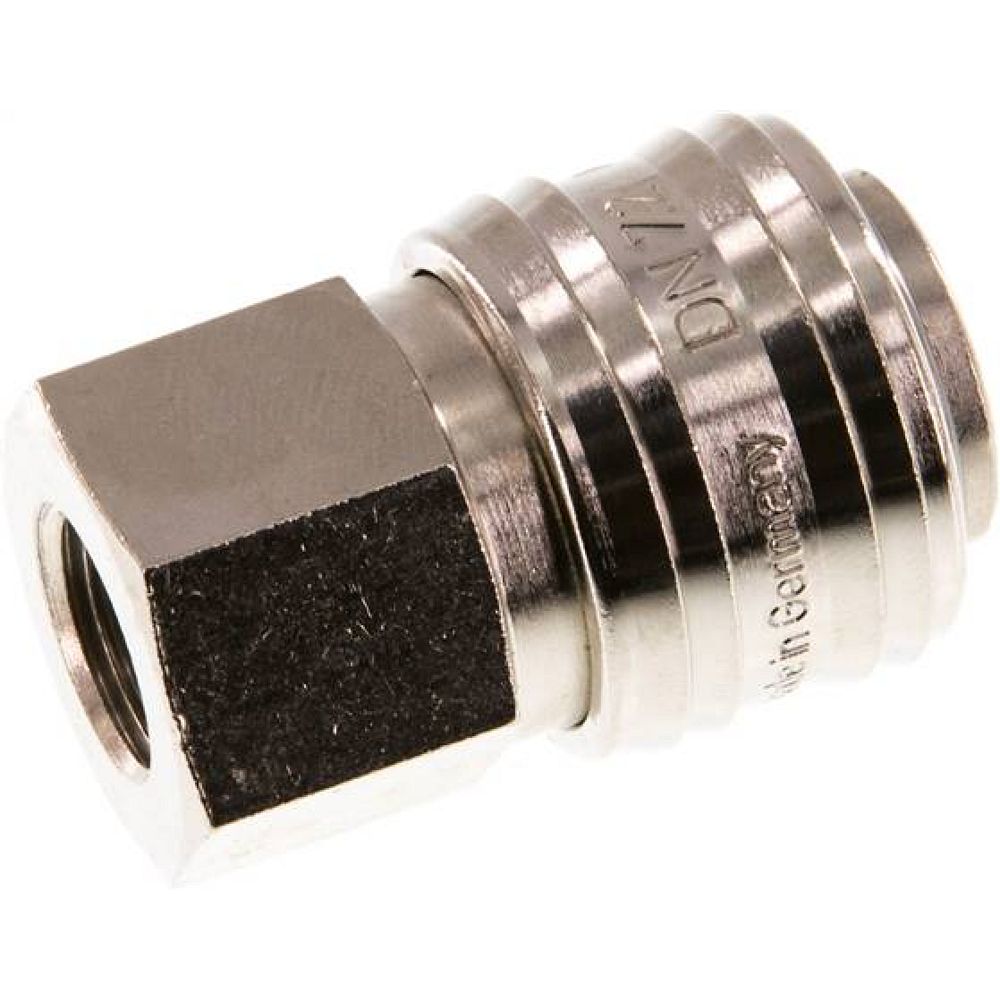 Kupplungsdose (NW7,2) G 1/4"(IG), Messing vernickelt