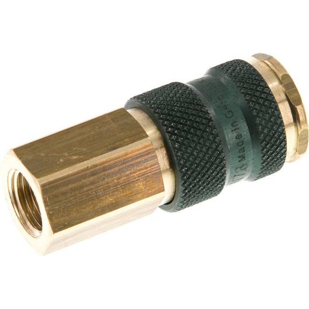 Kupplungsdose (NW7,2) G 1/4"(IG), grün, Kreis Ø 12,5 mm