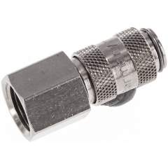 Kupplungsdose (NW2,7) G 1/8"(IG), Messing vernickelt