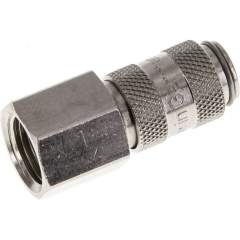 Kupplungsdose (NW2,7) G 1/8"(IG), Messing vernickelt