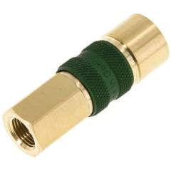 Kupplungsdose (NW5) G 1/8"(IG), grün, Kreis Ø 10,5 mm