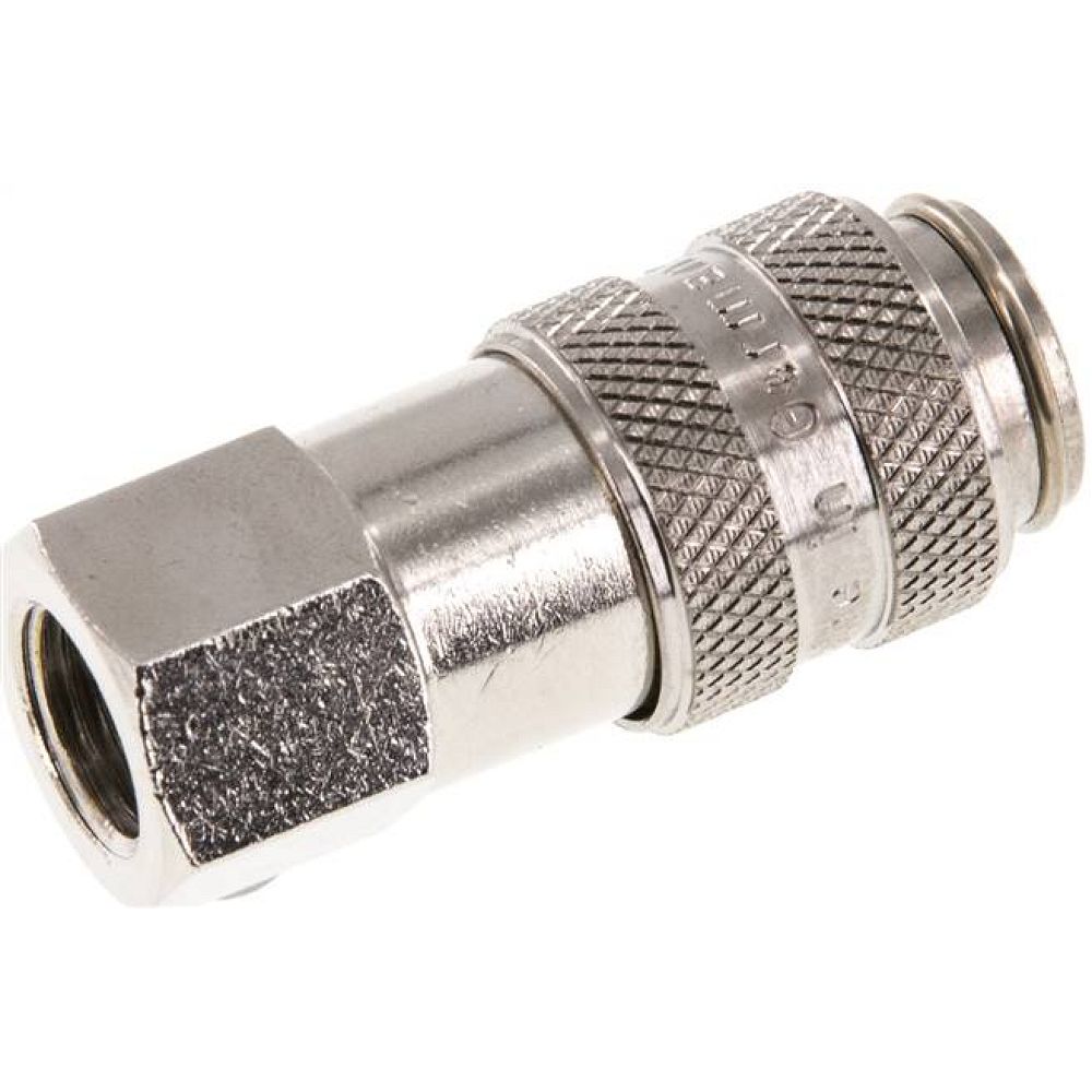 Kupplungsdose (NW5) G 1/8"(IG), Messing vernickelt