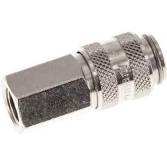 Kupplungsdose (NW5) G 1/8"(IG), Messing vernickelt