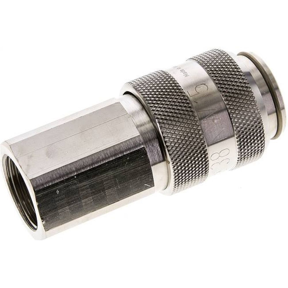 Parker KDGI 34 NW15 MSV. Kupplungsdose (NW15) G 3/4"(IG), Messing vernickelt