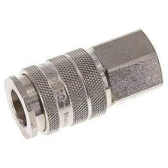 Kupplungsdose (NW10) G 3/8"(IG), Messing vernickelt