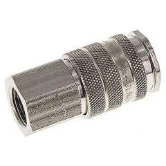 Kupplungsdose (NW10) G 3/8"(IG), Messing vernickelt