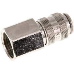 Kupplungsdose (NW5) G 3/8"(IG), Messing vernickelt