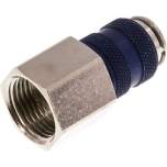 Parker KDGI 38 NW5 MSVBA-BL. Kupplungsdose (NW5) G 3/8"(IG), Messing vernickelt