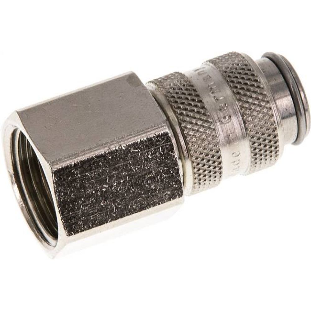 Parker KDGI 38 NW5 ST. Kupplungsdose (NW5) G 3/8"(IG), Stahl gehärtet & vernickelt