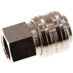 Kupplungsdose (NW7,2) G 3/8"(IG), Messing vernickelt