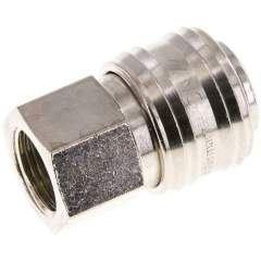 Kupplungsdose (NW7,2) G 3/8"(IG), Messing vernickelt