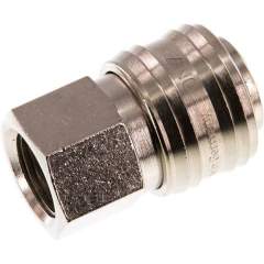 Kupplungsdose (NW7,2) G 3/8"(IG), Messing vernickelt