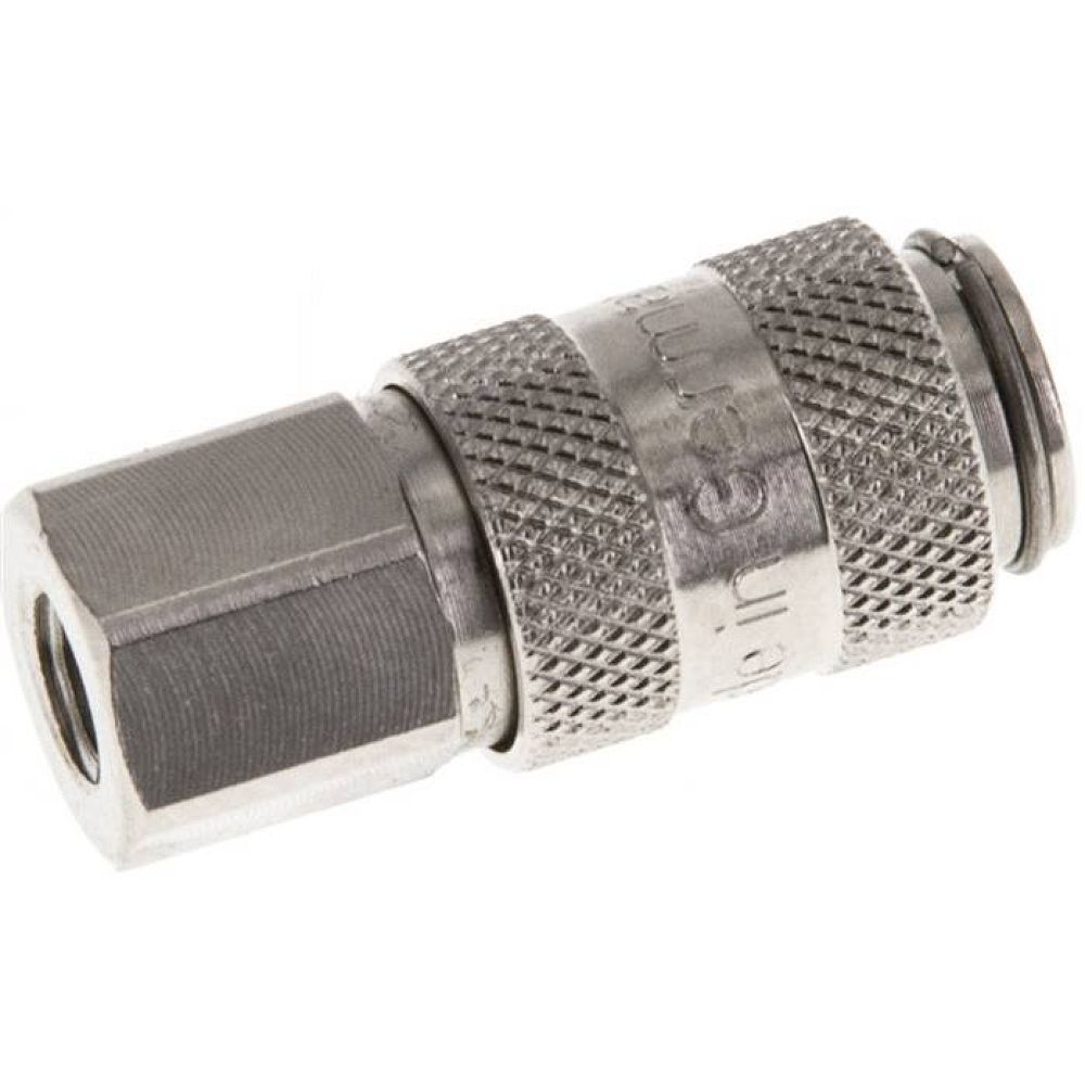 Kupplungsdose (NW2,7) M 5(IG), Messing vernickelt