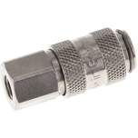 Kupplungsdose (NW2,7) M 5(IG), Messing vernickelt