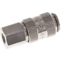 Kupplungsdose (NW2,7) M 5(IG), Messing vernickelt