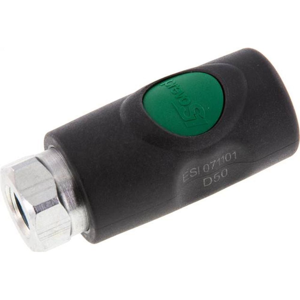 Sicherheits-Druckknopfkupplung (NW7,2), G 1/4" IG, Kunststoff