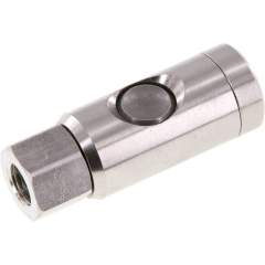 Sicherheits-Druckknopfkupplung (NW7,2), G 1/4" IG, Edelstahl