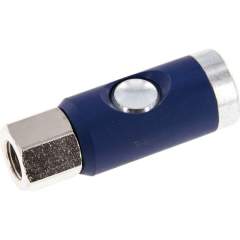 Sicherheits-Druckknopfkupplung (NW7,2), G 1/4" IG, Stahl verzinkt