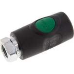 Sicherheits-Druckknopfkupplung (NW7,2), G 3/8" IG, Kunststoff