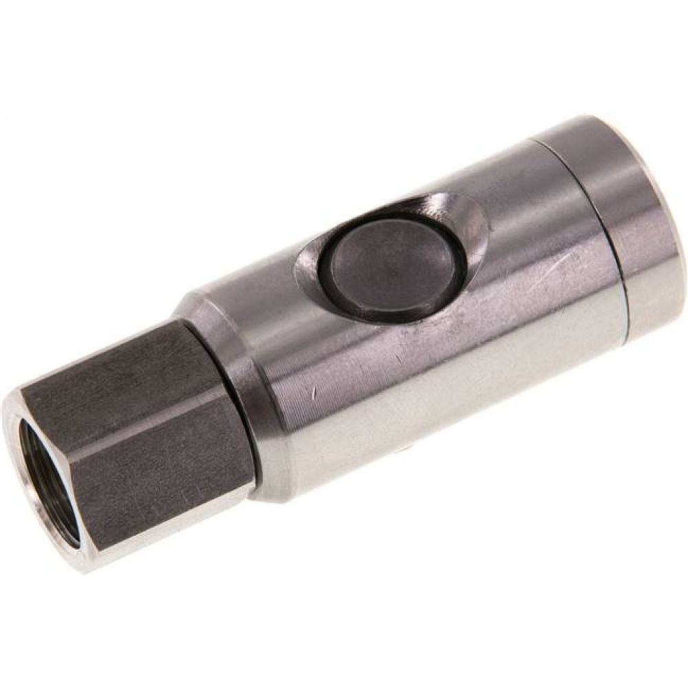 Sicherheits-Druckknopfkupplung (NW7,2), G 3/8" IG, Edelstahl