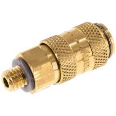 Kupplungsdose (NW2,7) M 5(AG), Messing