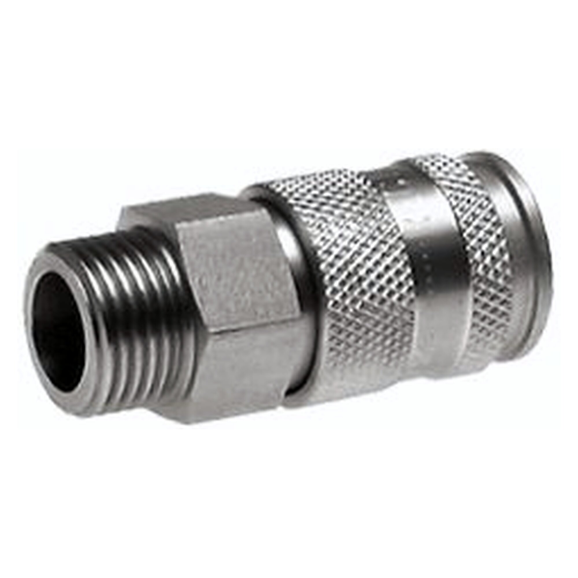 Coupling socket for compressed air, NW10, male thread G 3/4", material stainless steel
