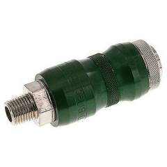 Sicherheits-Kupplungsdose (NW7,2) R 1/4"(AG) m. HSV