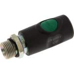 Sicherheits-Druckknopfkupplung (NW7,2), G 1/2" AG, Kunststoff