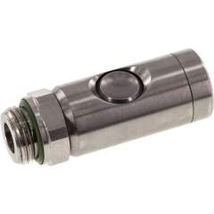 Sicherheits-Druckknopfkupplung (NW7,2), G 1/2" AG, Edelstahl