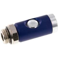 Sicherheits-Druckknopfkupplung (NW7,2), G 1/2" AG, Stahl verzinkt