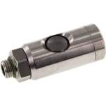 Sicherheits-Druckknopfkupplung (NW7,2), G 1/4" AG, Edelstahl