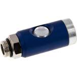 Sicherheits-Druckknopfkupplung (NW7,2), G 3/8" AG, Stahl verzinkt