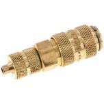 Kupplungsdose (NW2,7) 4,3x3mm Schlauch, Messing