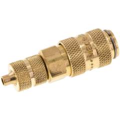 Kupplungsdose (NW2,7) 4,3x3mm Schlauch, Messing