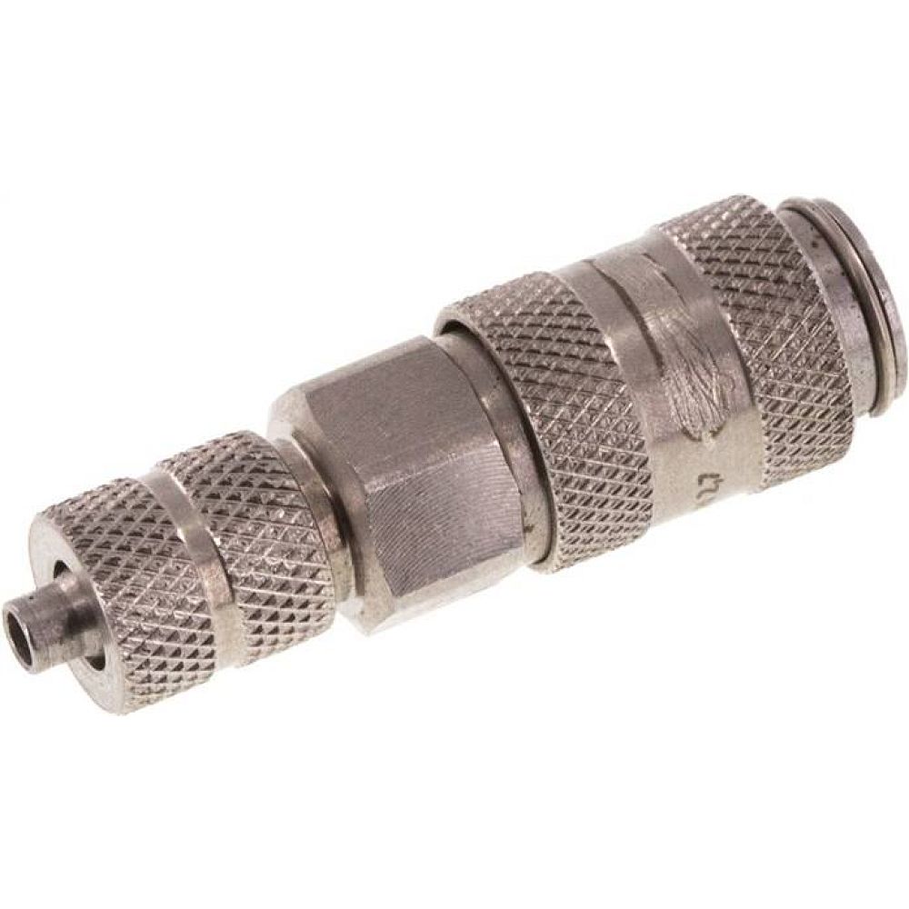 Kupplungsdose (NW2,7) 4,3x3mm Schlauch, Edelstahl