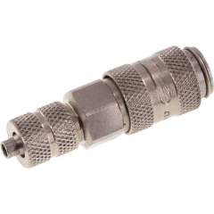 Kupplungsdose (NW2,7) 4,3x3mm Schlauch, Edelstahl