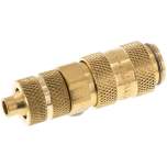 Kupplungsdose (NW2,7) 6x4mm Schlauch, Messing