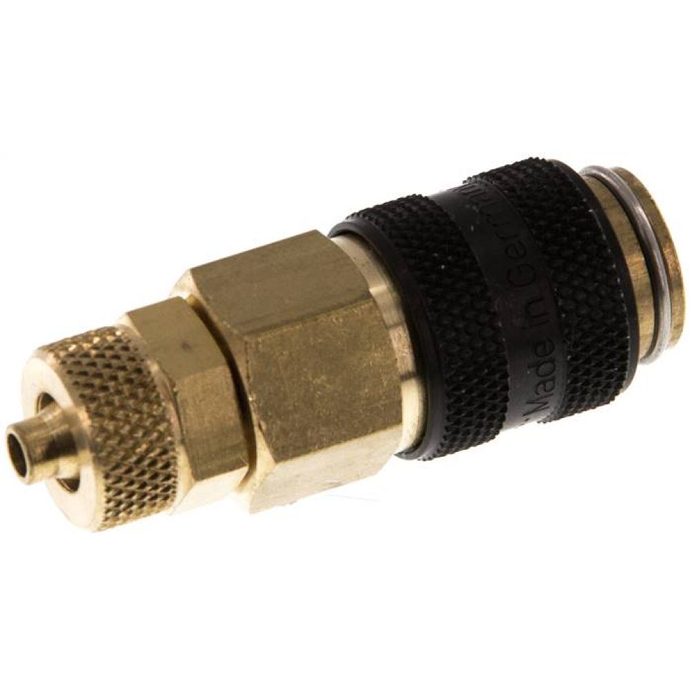 Kupplungsdose (NW5) 6x4mm Schlauch, Messing