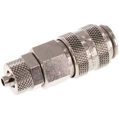 Kupplungsdose (NW5) 6x4mm Schlauch, Messing vernickelt