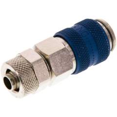 Kupplungsdose (NW5) 8x6mm Schlauch, Messing vernickelt