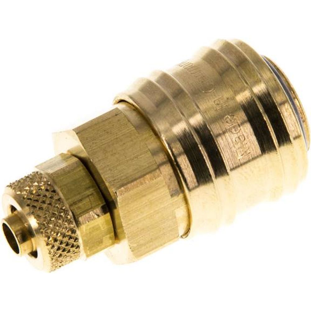 Parker KDK 6 NW7 BA. Kupplungsdose (NW7,2) 8x6mm Schlauch, Messing