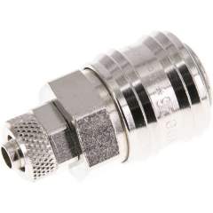 Parker KDK 6 NW7 MSV BA. Kupplungsdose (NW7,2) 8x6mm Schlauch, Messing vernickelt