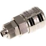 Parker KDK 8 NW7 MSV BA. Kupplungsdose (NW7,2) 10x8mm Schlauch, Messing vernickelt