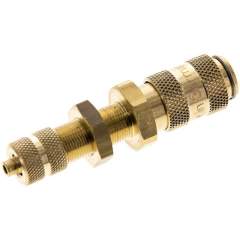 Schott-Kupplungsdose (NW2,7) 4,3x3mm Schlauch, Messing