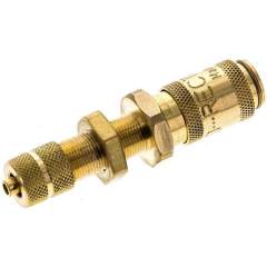 Schott-Kupplungsdose (NW2,7) 4,3x3mm Schlauch, Messing