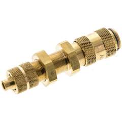 Schott-Kupplungsdose (NW2,7) 6x4mm Schlauch, Messing