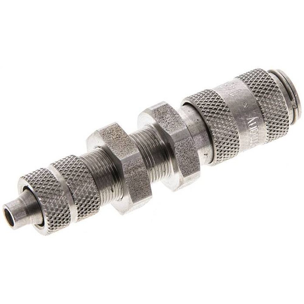 Schott-Kupplungsdose (NW2,7) 6x4mm Schlauch, Edelstahl