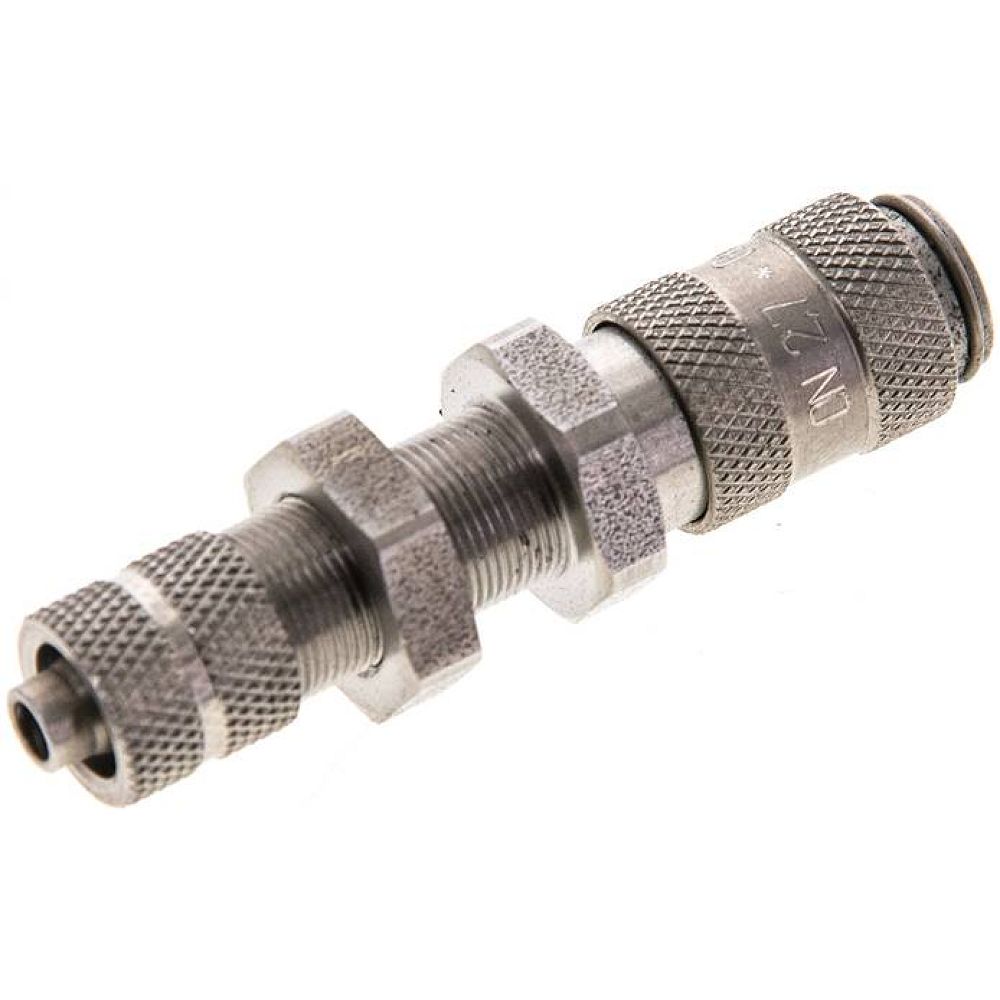 Schott-Kupplungsdose (NW2,7) 6x4mm Schlauch, Edelstahl